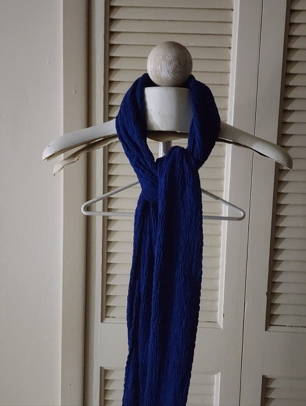 Women's Navy Blue Scarf